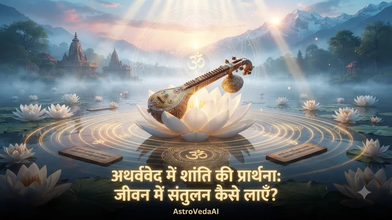 अथर्ववेद शांति सूक्त: मानसिक संतुलन, चिंता-मुक्ति और ब्रह्मांडीय समरसता